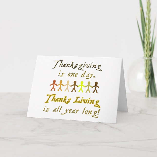 Cartes Pour Fêtes Annuelles Coupures De Papier Thanksgiving Mignonnes À Dire (Devant)