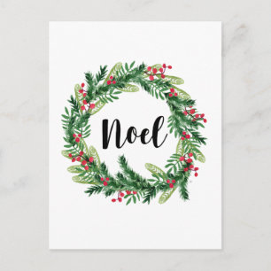 Cartes Pour Fêtes Annuelles Courbe d'aquarelle de Noël