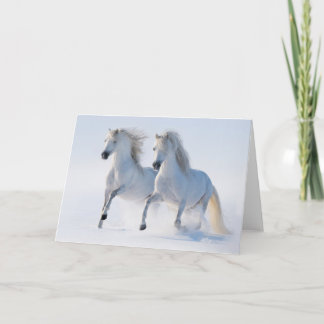 Cartes Pour Fêtes Annuelles Coureurs de neige