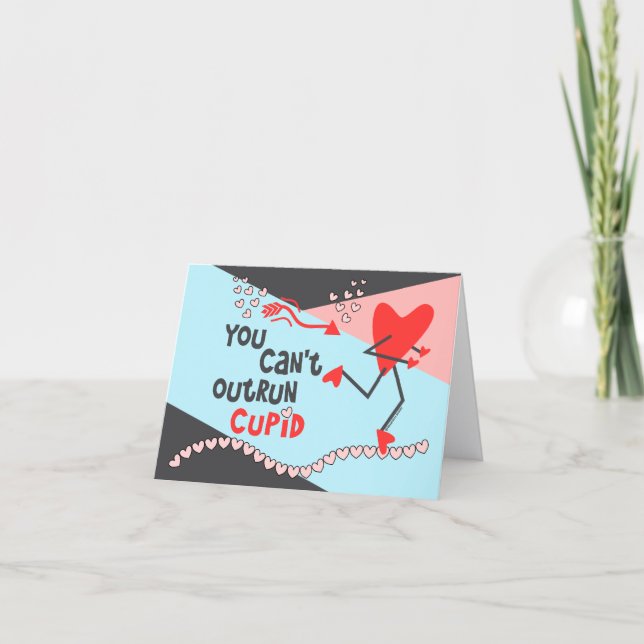 Cartes Pour Fêtes Annuelles Coureurs Valentine - Vous ne pouvez pas Outrun Car (Devant)