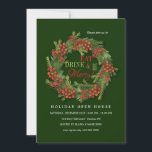 Cartes Pour Fêtes Annuelles Couronne de baies rouges : portes ouvertes<br><div class="desc">Une belle couronne de baies rouges et de pin. Parfaite pour toute célébration de vacances. (Vecteur de fond créé par pikisuperstar - www.freepik.com). La carte est facile à personnaliser avec votre texte, police, couleur de police, options de forme de papier et choix parmi six types de papier.Pas exactement ce que...</div>