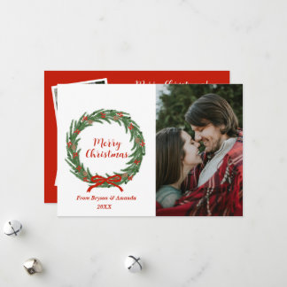 Cartes Pour Fêtes Annuelles Couronne de ferme personnalisée
