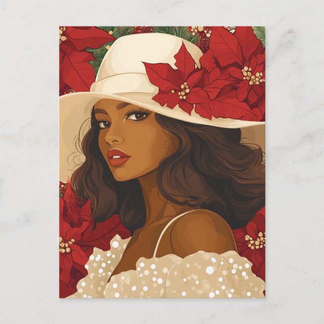 CARTES POUR FÊTES ANNUELLES COURONNE DE FÊTE #2 (Devant)