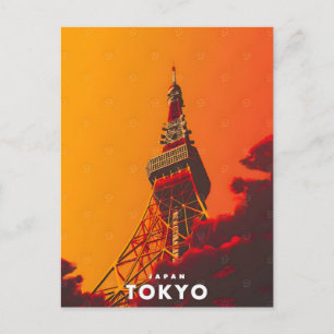 Cartes Pour Fêtes Annuelles Couronne de néon de Tokyo : Tokyo Tower au cœur 20