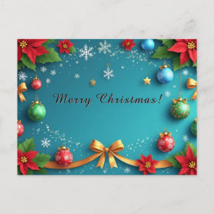 Cartes Pour Fêtes Annuelles Couronne de Noël festive