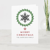 Couronne de Noël flocon de neige vert rustique Pho