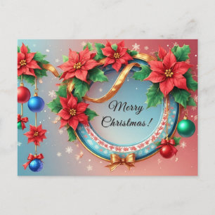 Cartes Pour Fêtes Annuelles Couronne de Noël Magique 🎄✨Ruban Lumière des Fête