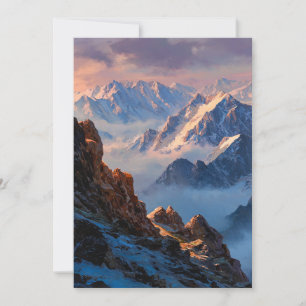 Cartes Pour Fêtes Annuelles Couronne des pics silencieux