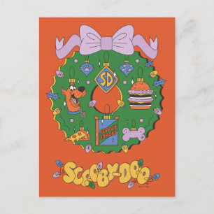 Cartes Pour Fêtes Annuelles Couronne graphique de snack de vacances de Scooby-