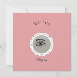 Cartes Pour Fêtes Annuelles Coussin jetable Œil qui pleure