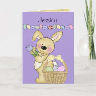 Cartes Pour Fêtes Annuelles Coutume de panier de Pâques