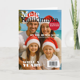Cartes Pour Fêtes Annuelles Couverture de magazine Mele Kalikimaka Personnalis