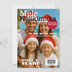 Cartes Pour Fêtes Annuelles Couverture du magazine Famille Mele Kalikimaka Per