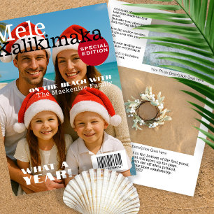 Cartes Pour Fêtes Annuelles Couverture du magazine Famille Mele Kalikimaka Per