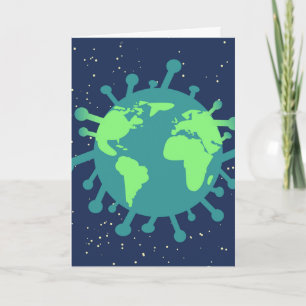 Cartes Pour Fêtes Annuelles Covid World