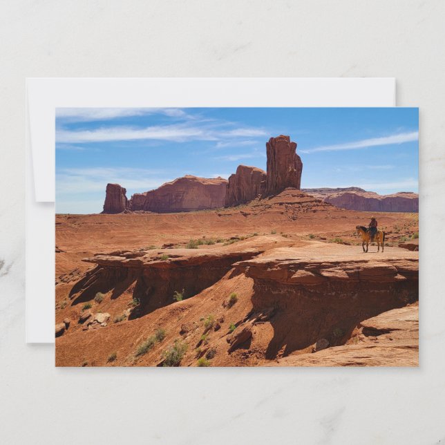 Cartes Pour Fêtes Annuelles Cow-boy solitaire (Devant)