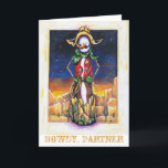 Cartes Pour Fêtes Annuelles "Cowboy Noël" Bonhomme de neige du désert du Sud-O<br><div class="desc">Envoyez un cri de joie à vos amis et à votre famille pour les fêtes ! Ce bonhomme de neige shérif est là pour vous aider à saluer tout le monde avec des couleurs vives et un style unique. C'est un design unique que vous NE trouverez NULLE PART ailleurs</div>