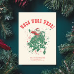 Cartes Pour Fêtes Annuelles Cowboy Santa Claus Amusant Western Rodeo Horse Pho<br><div class="desc">Cowboy Santa Claus Fun Western Rodeo Horse Christmas Holidays Card avec modèle photo personnalisé sur le dos.</div>