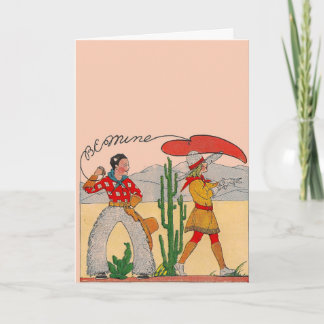 Cartes Pour Fêtes Annuelles Cowboy vintage Valentine