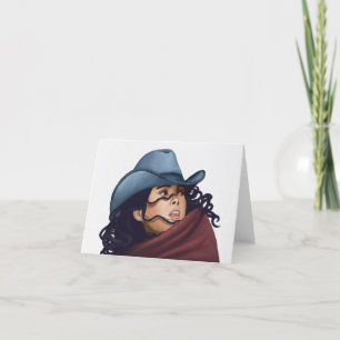 Cartes Pour Fêtes Annuelles Cowgirl