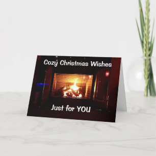 CARTES POUR FÊTES ANNUELLES COZY CHRISTMAS SOUHAITE POUR "VOUS"/CÉLÉBRER "VOUS