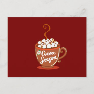 Cartes Pour Fêtes Annuelles Cozy up with this sweet Cocoa Season design