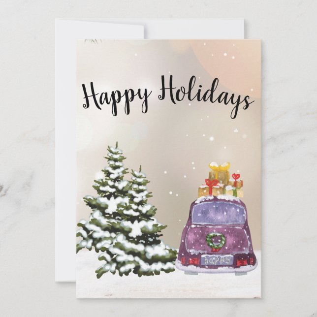 Cartes Pour Fêtes Annuelles CozyBun  (Devant)