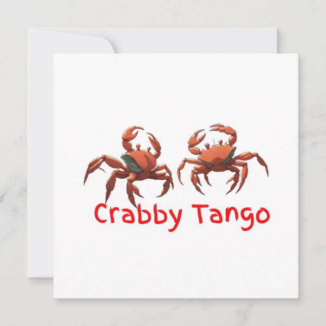 Cartes Pour Fêtes Annuelles Crabes dansants (Devant)