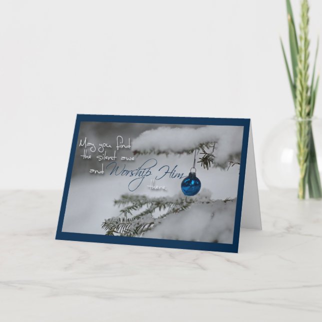 Cartes Pour Fêtes Annuelles Crainte silencieuse (Devant)