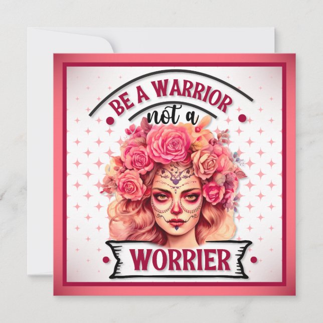 Cartes Pour Fêtes Annuelles Crâne rose et joli sucre (Devant)