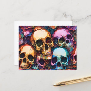 Cartes Pour Fêtes Annuelles Crânes funky