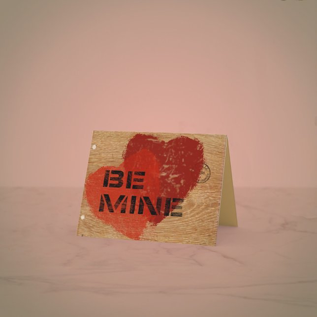 Cartes Pour Fêtes Annuelles Crayon sur le bois — Ajouter votre photo — (Créateur téléchargé)