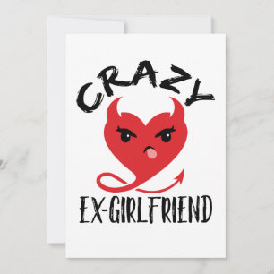 Cartes Pour Fêtes Annuelles Crazy Ex Girlfriend Drôle Diable Rouge Coeur