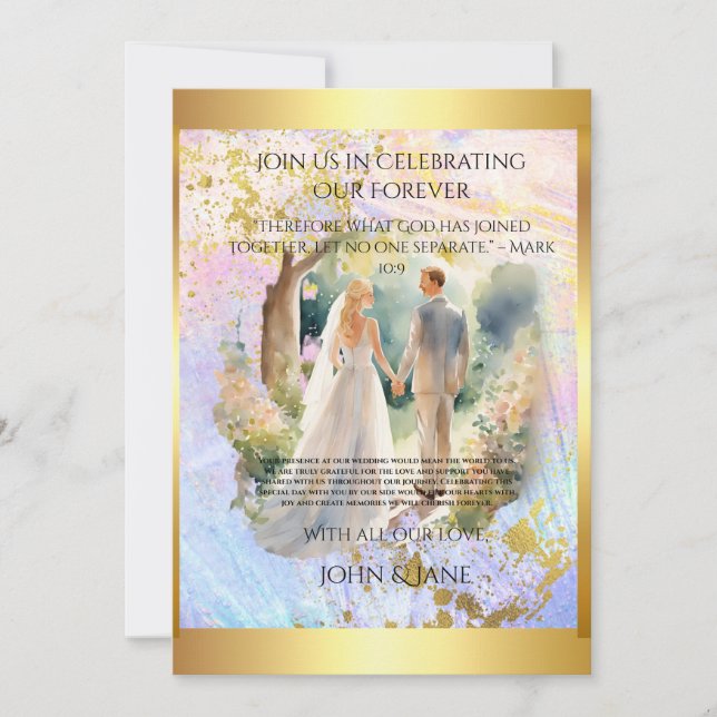 Cartes Pour Fêtes Annuelles Create Your Dream Wedding Cards: Fully Editable &  (Devant)