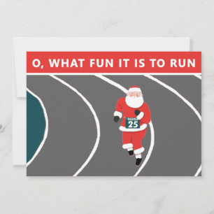 Cartes Pour Fêtes Annuelles Créatif Noël de course à pied