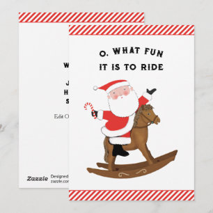 Cartes Pour Fêtes Annuelles Créatif Noël Équestre