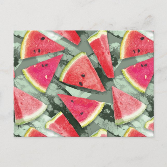 Cartes Pour Fêtes Annuelles Création du Motif de pastèque 4 (Devant)
