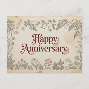 Cartes Pour Fêtes Annuelles Création élégante vintage "Joyeux Anniversaire"