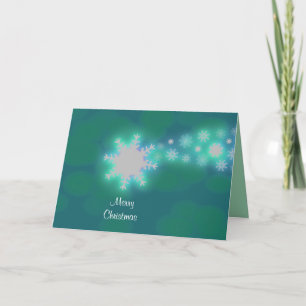 Cartes Pour Fêtes Annuelles Créative Vert Composé Flacons de neige Composé Com