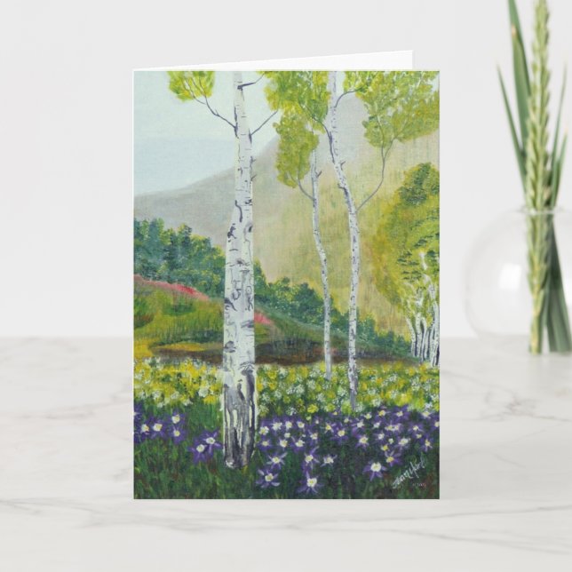 Cartes Pour Fêtes Annuelles Crée Dans Un Arbre (Devant)