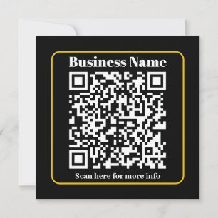 Cartes Pour Fêtes Annuelles Créer un code QR d'entreprise scannable instantané