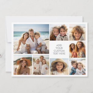 Cartes Pour Fêtes Annuelles Créer un collage personnalisé de 8 photos avec du