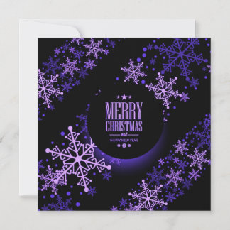 Cartes Pour Fêtes Annuelles Créez vos propres flocons de neige gras de Joyeux