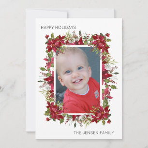 Cartes Pour Fêtes Annuelles Créez vos propres poinsettias Joyeuses Fêtes Photo