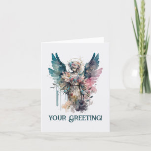Cartes Pour Fêtes Annuelles Créez votre propre Ange de Noël en pierre romantiq
