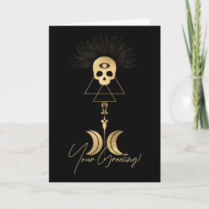 Cartes Pour Fêtes Annuelles Créez votre propre Arcane d'or Magicien Tarot