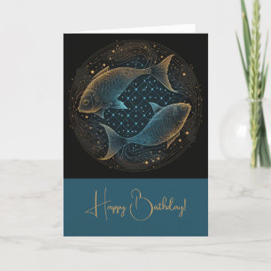 Cartes Pour Fêtes Annuelles Créez votre propre astrologie mystique Poissons Zo