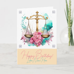 Cartes Pour Fêtes Annuelles Créez Votre Propre Beau Zodiaque Balance