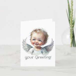 Cartes Pour Fêtes Annuelles Créez votre propre bébé heureux Ange de Noël