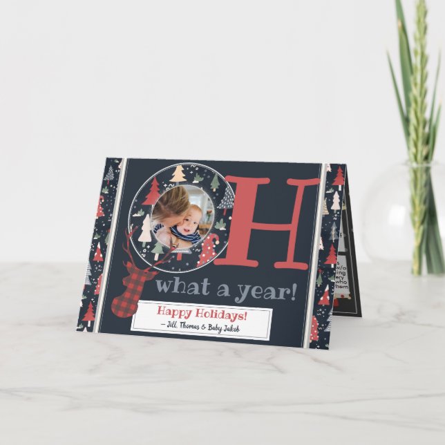 Cartes Pour Fêtes Annuelles Créez votre propre Bingo de quarantaine Photo Noël (Devant)